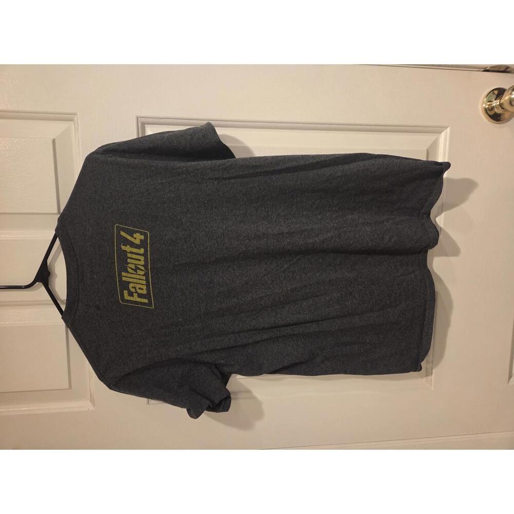 Bethesda Atom Cats size medium fallout 4 Graphic T-Shirt Charcoal Gray - Picture 4 of 5